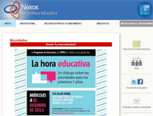Tablet Screenshot of nexos.cippec.org